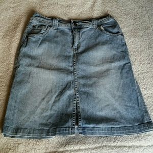 St. Johns Bay Jean Skirt